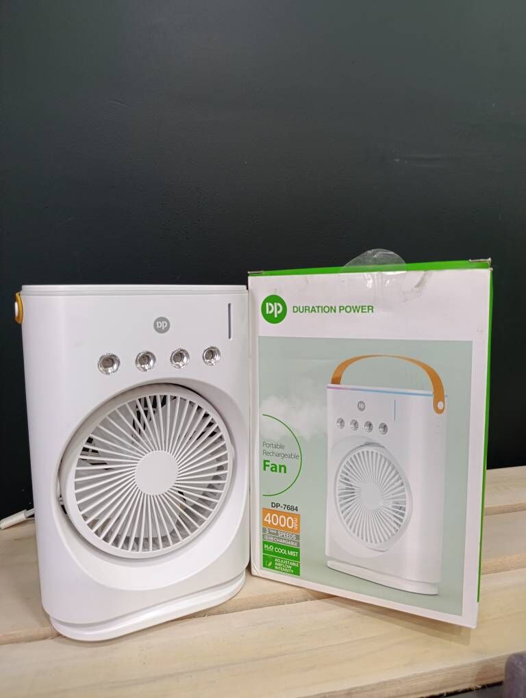 پنکه مهپاش شارژی رومیزی دی پی DP-7684 با باتری 4000mAh