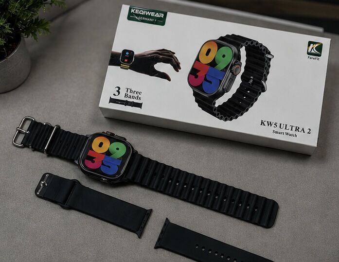 خرید ساعت هوشمند KW5 Ultra 2 با سه بند قابل تعویض